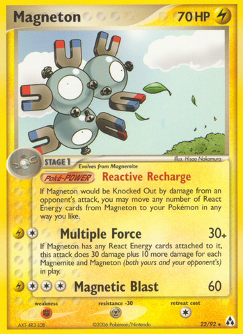 Magneton (22/92) [EX: Legend Maker] 