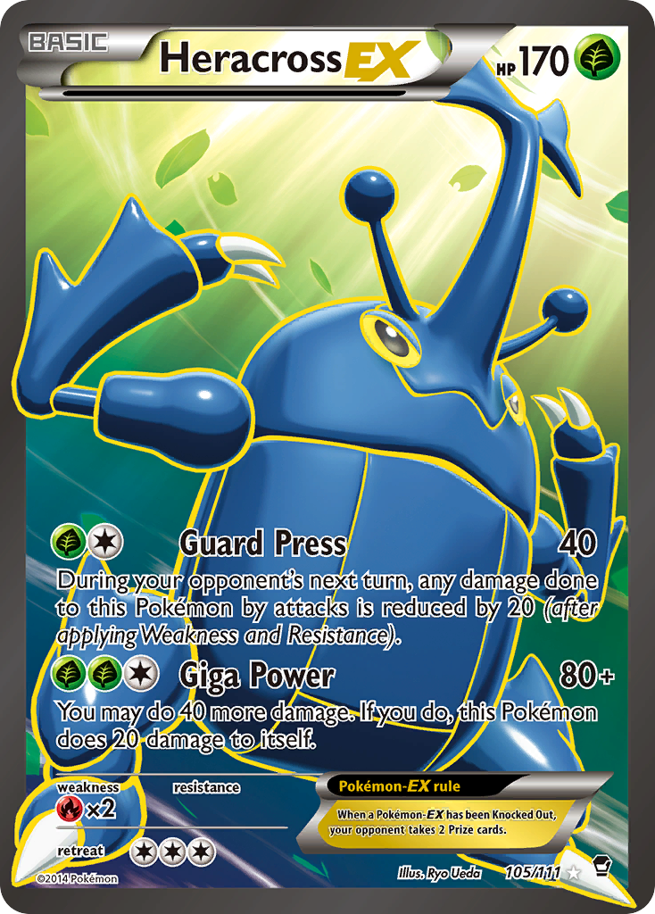 Heracross EX (105/111) [XY: Furious Fists] 