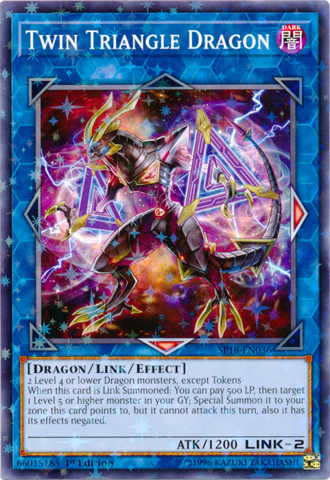 Twin Triangle Dragon [SP18-EN036] Starfoil Rare 