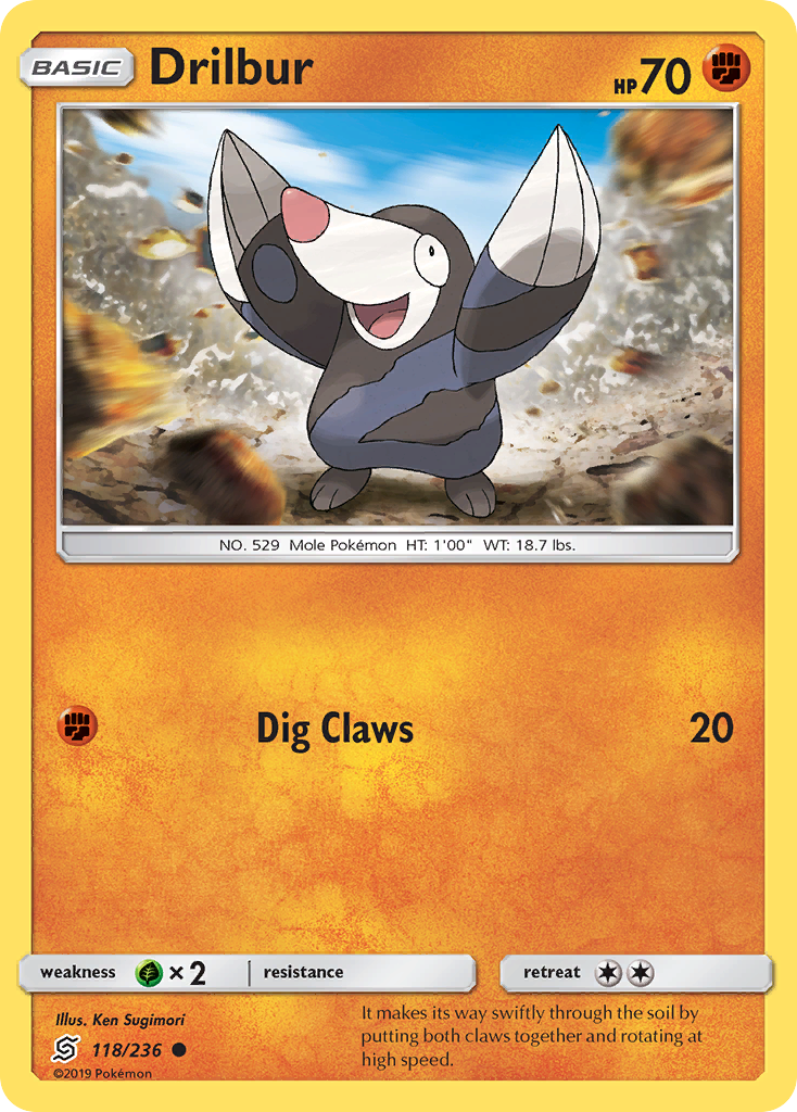 Drilbur (118/236) [Sun &amp; Moon: Unified Minds] 