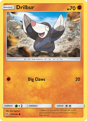 Drilbur (118/236) [Sun &amp; Moon: Unified Minds] 