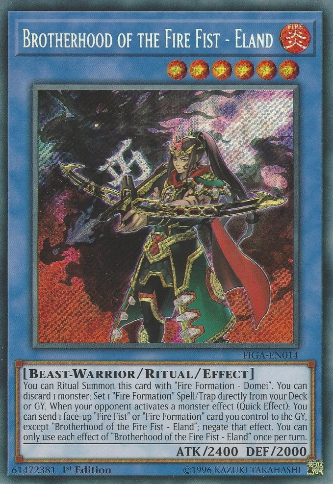 Confrérie du Poing de Feu - Eland [FIGA-EN014] Secret Rare 