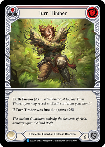 Turn Timber (Red) [ELE010] (Tales of Aria) 1st Edition Rainbow Foil 