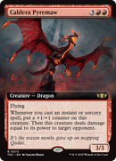 Caldera Pyremaw (Extended Art) [Tarkir: Dragonstorm Commander] 