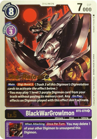 BlackWarGrowlmon [BT5-079] [Battle of Omni Pre-Release Promos] 