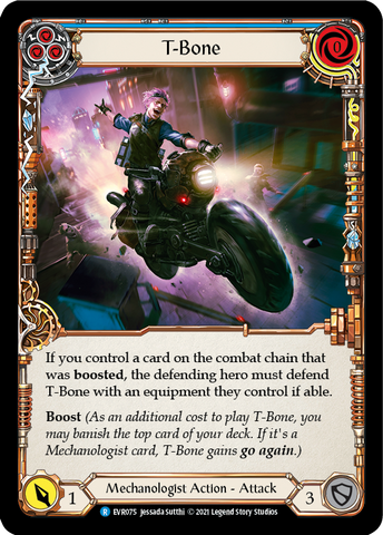 T-Bone (Blue) [EVR075] (Everfest) 1st Edition Rainbow Foil 