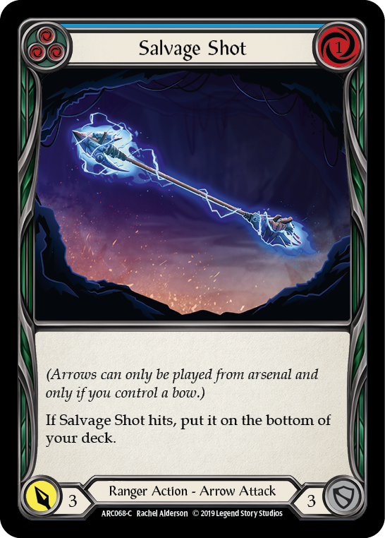 Salvage Shot (Blue) [ARC068-C] (Arcane Rising) 1st Edition Normal 