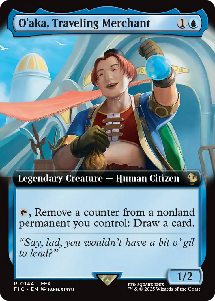 O'aka, Traveling Merchant (Extended Art) [FINAL FANTASY Commander] 