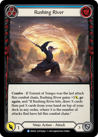 Rushing River (Blue) [CRU062] (Crucible of War) 1st Edition Normal 