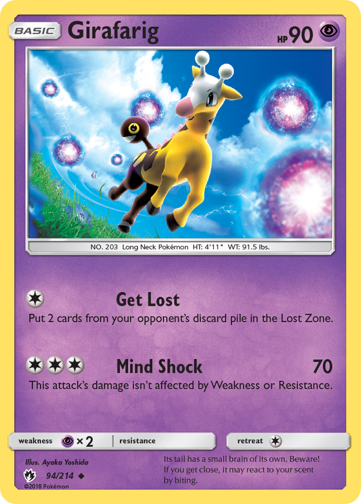 Girafarig (94/214) [Sun &amp; Moon: Lost Thunder] 