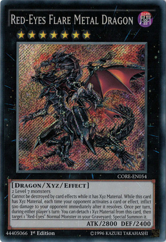 Red-Eyes Flare Metal Dragon [CORE-EN054] Secret Rare 