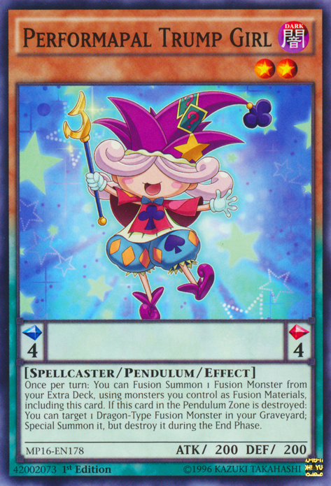 Performapal Trump Girl [MP16-EN178] Common 