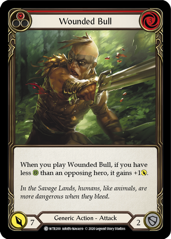 Wounded Bull (Red) [U-WTR200] (Welcome to Rathe Unlimited) Unlimited Rainbow Foil 