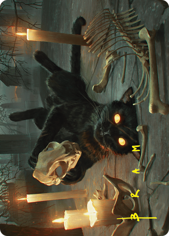 Nine-Lives Familiar Art Card (8/54) (Gold-Stamped Signature) [Foundations Art Series] 