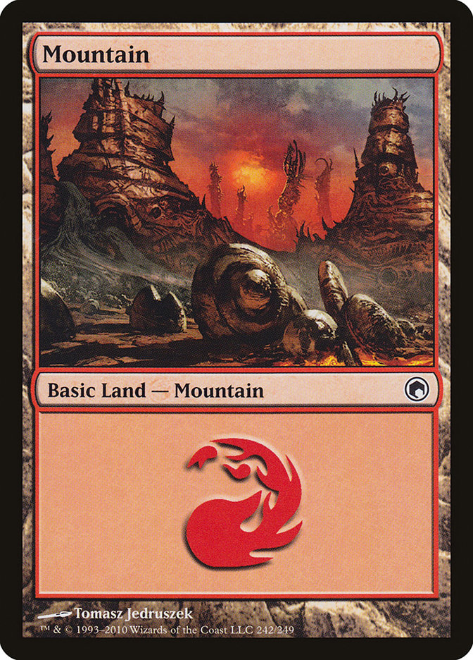 Mountain (242) [Scars of Mirrodin] 