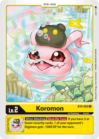 Koromon [BT4-003] [Great Legend] 