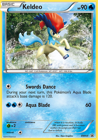 Keldeo (BW60) [Black &amp; White: Black Star Promos] 