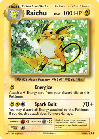 Raichu (36/108) [XY: Evolutions] 