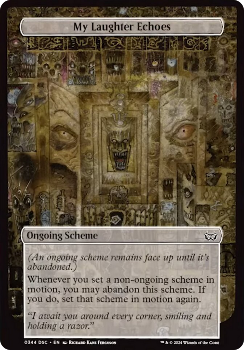 My Laughter Echoes (Full Art) [Duskmourn: House of Horror Commander] 