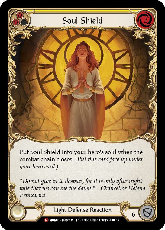 Soul Shield [MON063-RF] (Monarch) 1st Edition Rainbow Foil 
