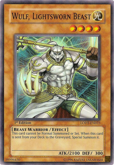 Wulf, Lightsworn Beast [LODT-EN023] Super Rare 