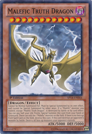 Malefic Truth Dragon [SP14-EN044] Starfoil Rare 