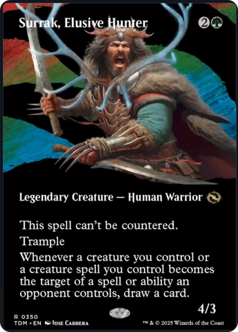 Surrak, Elusive Hunter (Borderless) [Tarkir: Dragonstorm] 