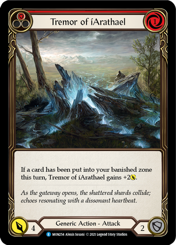 Tremor of iArathael (Red) [MON254-RF] (Monarch) 1st Edition Rainbow Foil 