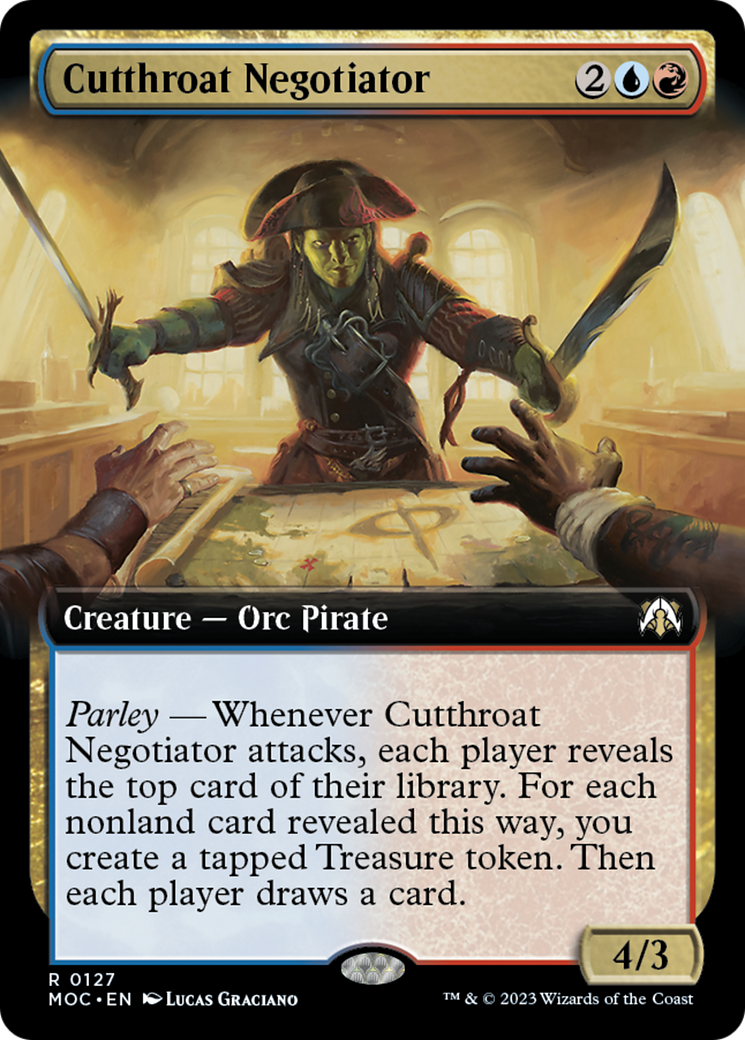 Cutthroat Negotiator (Extended Art) [March of the Machine Commander] 