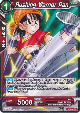 Rushing Warrior Pan (Starter Deck - The Extreme Evolution) (SD2-04) [Cross Worlds]