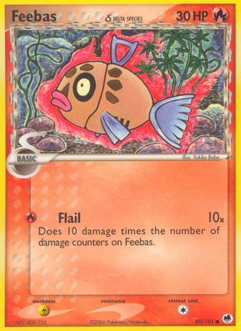 Feebas (49/101) (Delta Species) [EX: Dragon Frontiers] 