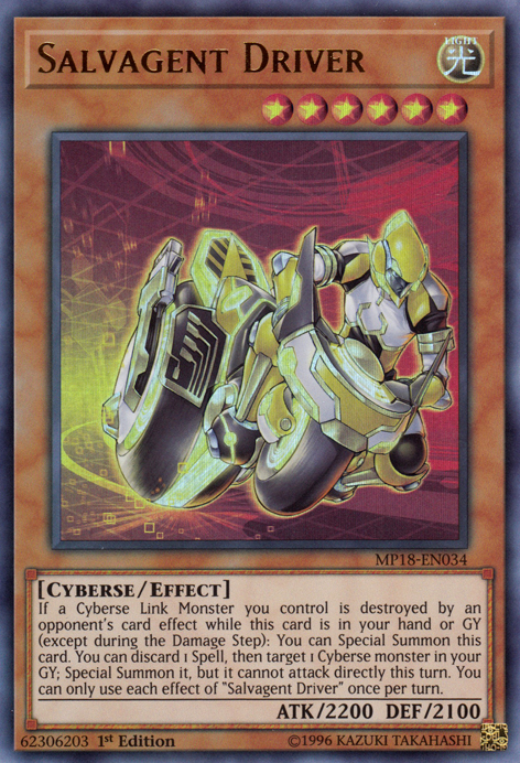 Salvagent Driver [MP18-EN034] Ultra Rare 