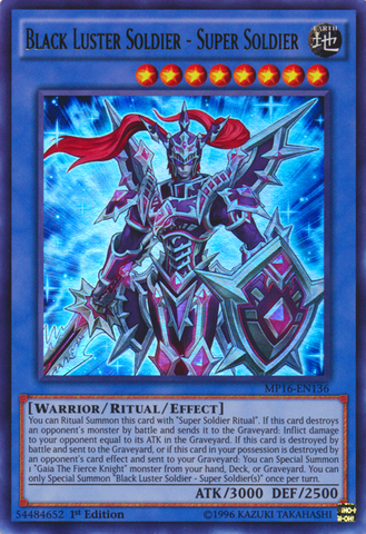 Black Luster Soldier - Super Soldier [MP16-EN136] Ultra Rare 