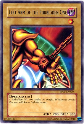 Left Arm of the Forbidden One [RP01-EN020] Rare 