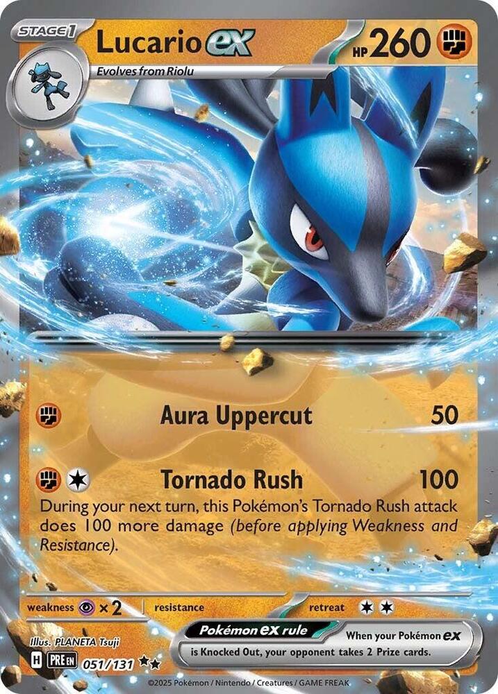 Lucario ex (051/131) [Scarlet &amp; Violet: Prismatic Evolutions] 