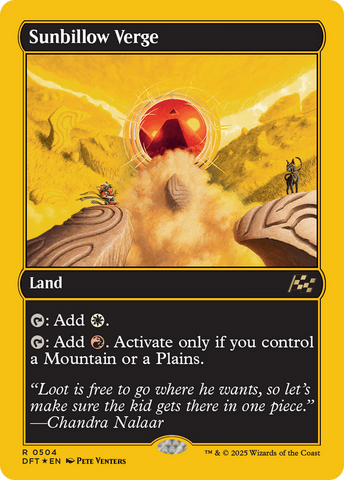 Sunbillow Verge (First-Place Foil) [Aetherdrift] 