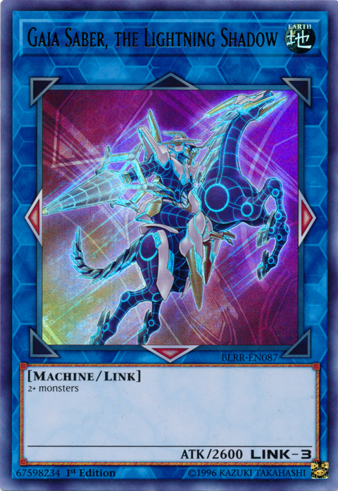 Gaia Saber, the Lightning Shadow [BLRR-EN087] Ultra Rare 