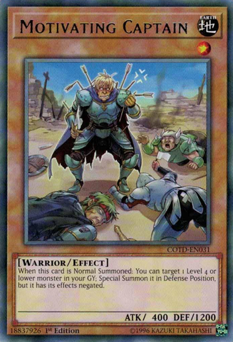 Motivating Captain [COTD-EN031] Rare 