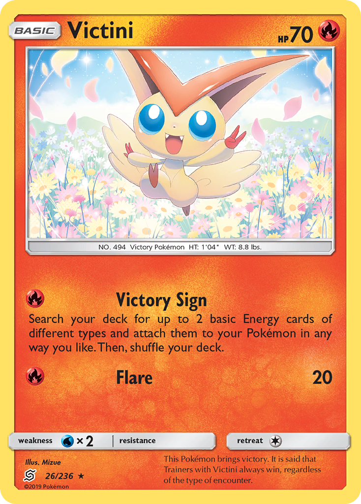 Victini (26/236) [Sun &amp; Moon: Unified Minds] 