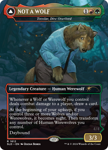 NOT A WOLF - Tovolar, Dire Overlord [Secret Lair Drop Series] 