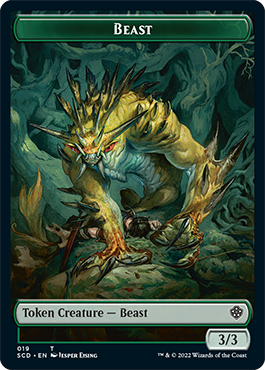 Beast // Beast Double-Sided Token [Starter Commander Decks] 