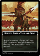 Bounty: Gorra Tash and Silas // Bounty Rules Double-Sided Token [Outlaws of Thunder Junction Commander Tokens] 