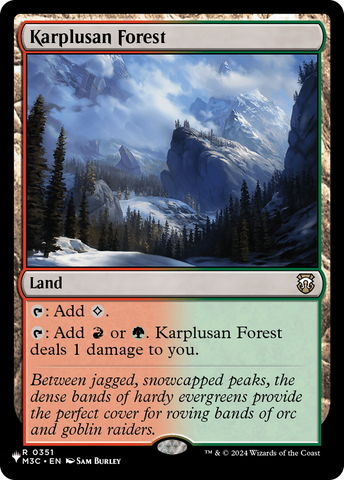 Karplusan Forest (M3C) [The List] 