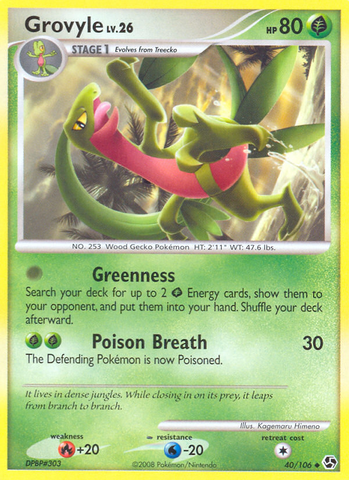 Grovyle (40/106) [Diamond &amp; Pearl: Great Encounters] 