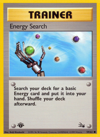 Energy Search (59/62) [Fossil 1st Edition] 