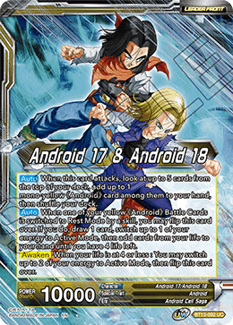 Android 17 &amp; Android 18 // Android 17 &amp; Android 18, Harbingers of Calamity (Uncommon) (BT13-092) [Supreme Rivalry] 