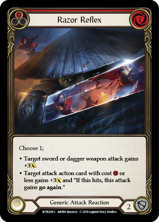 Razor Reflex (Red) [WTR209-C] (Welcome to Rathe) Alpha Print Rainbow Foil 