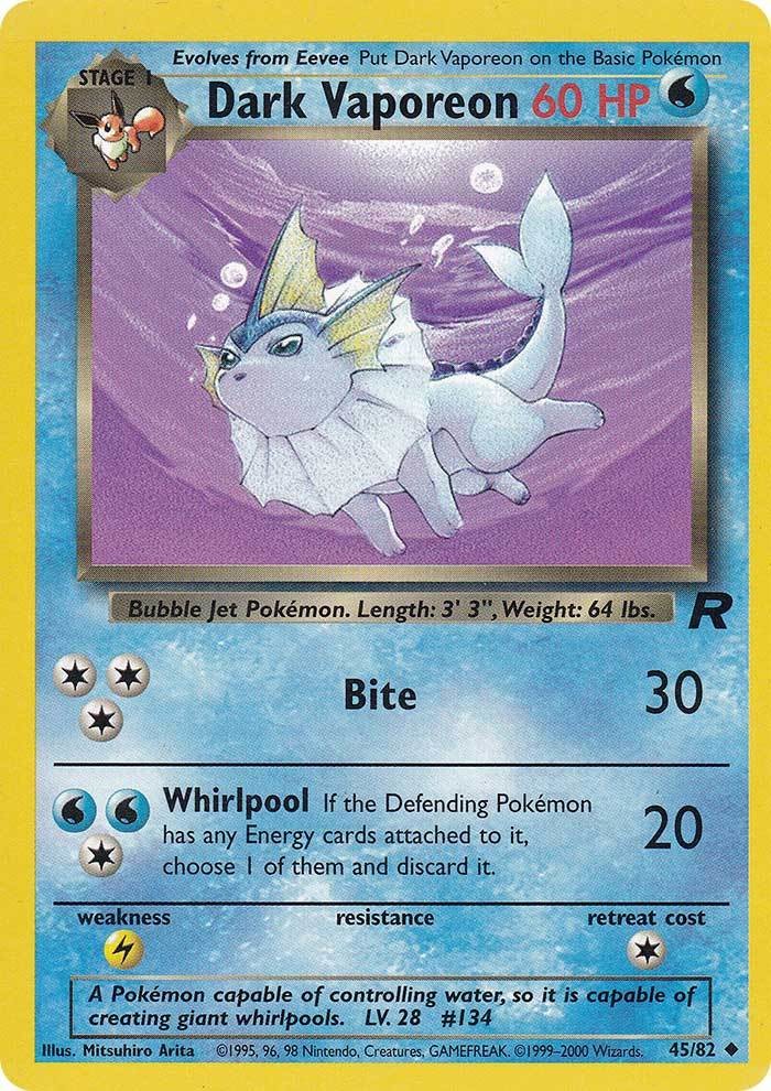 Dark Vaporeon (45/82) [Team Rocket Unlimited] 