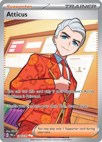 Atticus (134/131) [Scarlet &amp; Violet: Prismatic Evolutions] 