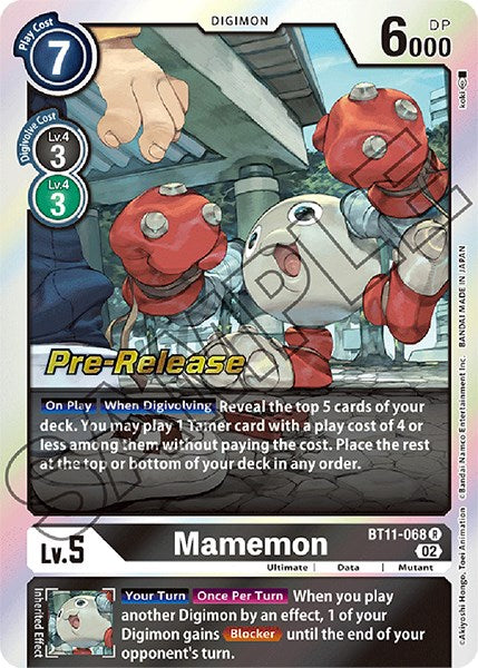 Mamemon [BT11-068] [Dimensional Phase Pre-Release Promos] 